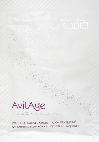 Arkadia (Тканевая 3D маска для лица и шеи AvitAge), 1 шт