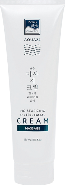 Beauty Style Oil Free Massage Hydration Face Cream (Увлажняющий массажный крем для лица (без масла) «Аква 24»), 250 мл