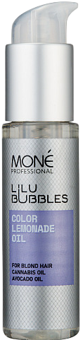 Mone Professional Lilu Bubbles Color Lemonade Oil (Восстанавливающее масло для осветленных волос), 50 мл