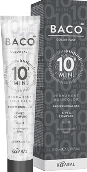 Kaaral Baco Color Fast (Перманентный 10-минутный краситель), 100 мл