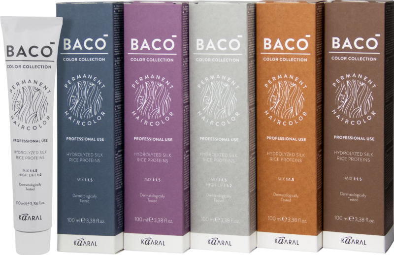 Kaaral Baco Color Collection Permanent Haircolor (Перманентный краситель для волос с гидролизатами шелка), 100 мл