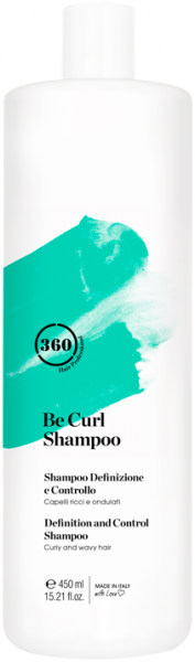 360 Be Curl Shampoo (Дисциплинирующий шампунь для вьющихся и волнистых волос), 450 мл