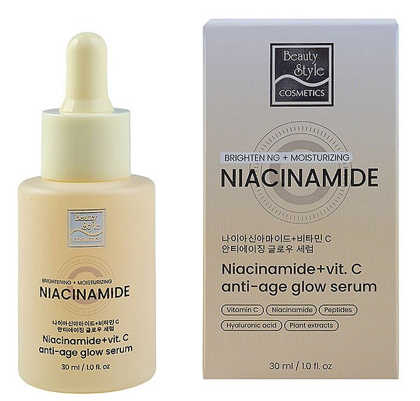 Niacinamide + C Anti-Age Glow Serum (Антивозрастная сыворотка с ниацинамидом), 30 мл
