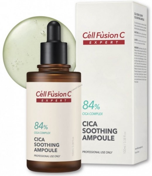 Cell Fusion Cica Soothing ampoule (Сыворотка высококонцентрированная для обезвоженной чувствительной кожи), 100 мл