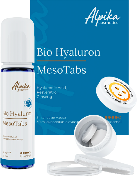 Альпика MesoTabs Bio Hyaluron (Набор тканевых масок с липосомальной сывороткой-активатором)