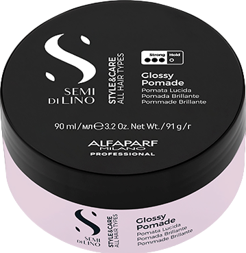Alfaparf Glossy Pomade (Помада сильной фиксации, придающая экстра блеск), 90 мл