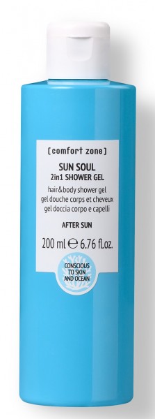 Comfort Zone Sun Soul 2in1 Shower Gel ( Гель для душа после солнца 2в1), 200 мл