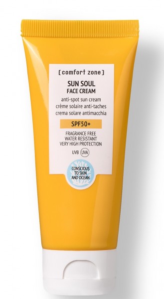 Comfort Zone Sun Soul Face Cream SPF50+ (Cолнцезащитный крем для лица SPF50+), 60 мл