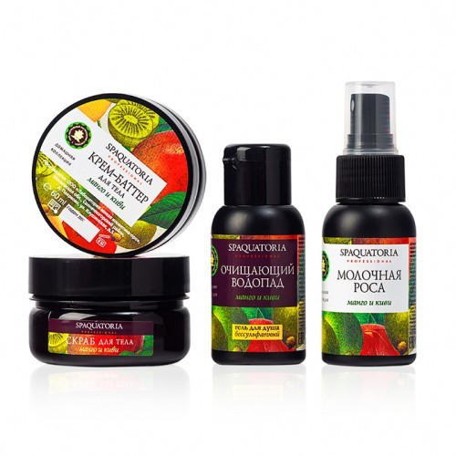 Spaquatoria Mango and Kivi Mini Kit (Набор мини продуктов Манго и Киви), 2шт*50мл, 2шт*60 мл