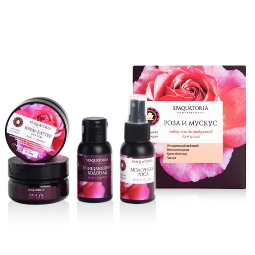 Spaquatoria Rose and Musk Mini Kit (Набор мини продуктов Роза и мускус), 2шт*50мл, 2шт*60мл