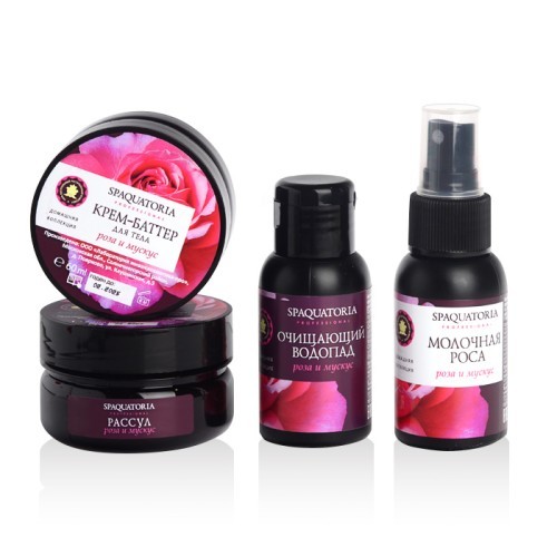 Spaquatoria Rose and Musk Mini Kit (Набор мини продуктов Роза и мускус), 2шт*50мл, 2шт*60мл