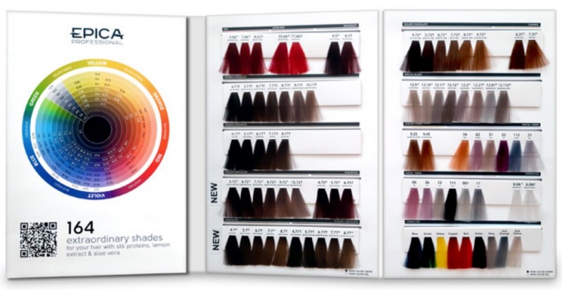 Epica Professional Color Shade Palette (Палитра оттенков краски ColorShade и ColorDream)