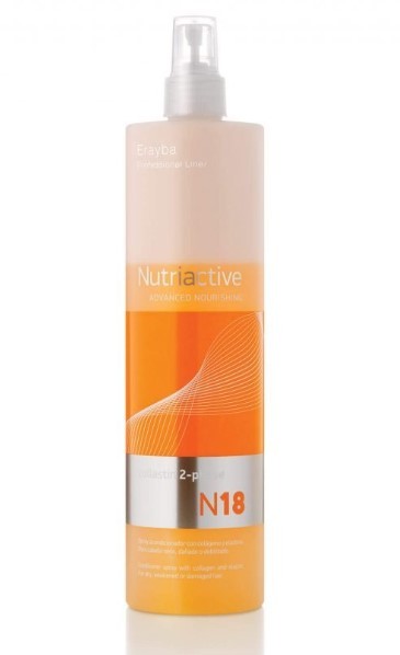 Erayba NutriActive N18 collastin 2-phase conditioner (Несмываемый кондиционер-спрей с коллагеном и эластином)