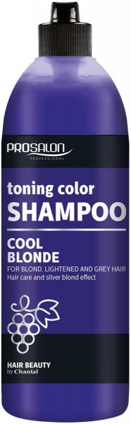 Prosalon Cool Blonde Toning Color Shampoo (Шампунь для светлых, осветлённых и седых волос), 500 мл