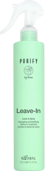 Kaaral Purify Leave-In Spray (Распутывающий и увлажняющий спрей для нормальных и тонких волос), 300 мл