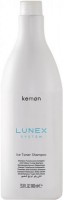 Kemon Lunex Ice Toner Shampoo (Средство для восстановления волос с антижелтым пигментом), 1000 мл