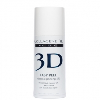 Medical Collagene 3D Easy Peel Glycolic Peeling (Гель-пилинг для лица с хитозаном на основе гликолевой кислоты 5%)