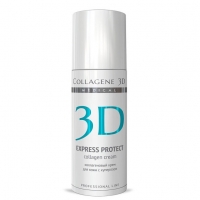 Medical Collagene 3D Express Protect Collagen Cream (Крем для лица с софорой японской, профилактика купероза, устранение темных кругов и отечности)