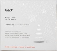 Klapp Multi Level Performance Cleansing & Skin Care Set (Набор "Очищение и увлажнение"), 4 средства