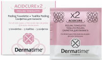 Dermatime ACIDCURE X2 Peeling Towelette (Набор салфеток для пилинга), 5 шт