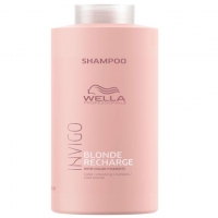 Wella Invigo Blonde Recharge Shampoo (Шампунь-нейтрализатор желтизны для холодных светлых оттенков)