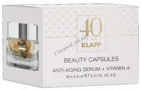 Klapp Beauty Capsules Anti-Aging Serum + Vitamin A (Капсулы красоты с антивозрастной сывороткой для лица), 30 шт