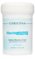 Christina / Elastin Collagen Azulene Moisture Cream (Увлажняющий азуленовый крем с коллагеном и эластином для нормальной кожи), 250 мл.