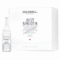 Goldwell Just Smooth Taming serum (Интенсивная усмиряющая сыворотка для непослушных волос), 12x18 мл