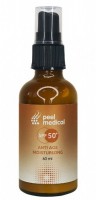 Peel Medical Anti age + Moisturizing SPF50 (Антивозрастной увлажняющий солнцезащитный крем 50+), 60 мл