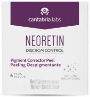 Cantabria NEORETIN Discrom Control Lightening Peel (Oсветляющий пилинг: диски с пропиткой), 6 шт х 1 мл