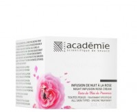 Academie Night Infusion Rose Cream (Ночной восстанавливающий крем «Розовая инфузия»), 30 мл