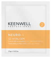 Keenwell NEURO-K 02. VITAL-GEN Peel-off Masks (Альгинатная энергизирующая маска для любого типа кожи), 15 г + 130 мл