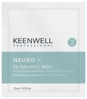 Keenwell NEURO-K 06. BALANCE-WELL Peel-off Masks (Альгинатная маска для жирной/комбинированной кожи), 15 г + 130 мл