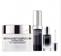 Germaine de Capuccini TimExpert White (Набор: крем для коррекции пигментных пятен SPF20, сыворотка для век, сыворотка-бустер регенерирующая для лица), 3 средства