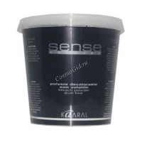 Kaaral Sense bleach powder blue (Осветляющая пудра (анти-желтая), 500 мл