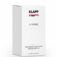 Klapp X-Treme Whitening Age Stop SPF 25 (Дневной защитный крем против пигментных пятен SPF 25), 30 мл