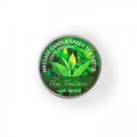 Thai Traditions Massage Candle Green Tea (Массажная свеча Зеленый Чай Детокс), 120 мл