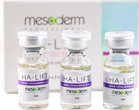 Mesoderm HA - Lift (Биоревитализант с DMAE и Гиалуроновой кислотой), 3 шт x 3мл