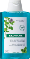 Klorane Shampoo (Детокс-шампунь с органическим экстрактом водной мяты)