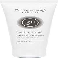 Medical Collagene 3D Detox Pure Charcoal Scrub-Mask (Маска-скраб угольная от черных точек)