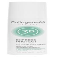 Medical Collagene 3D Express Protect Collagen Cream (Крем для лица с софорой японской, профилактика купероза, устранение темных кругов и отечности)