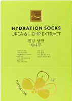 Beauty Style Hydration Socks (Носочки увлажняющие для педикюра «UREA & HEMP EXTRACT»), 6 пар