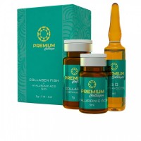 Premium COLLAGEN FISH + HA + SiO (Биорегенерант для усиленной терапии выраженных возрастных стикеров)