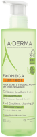 A-Derma Exomega Control Foaming Gel 2 in 1 (Очищающий гель 2в1 для тела и волос)