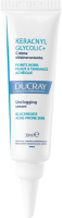 Ducray Keracnyl Glycolic+ (Очищающий матирующий крем против закупоривания пор, чёрных точек и жирного блеска), 30 мл