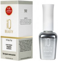 IQ Beauty 10 Days Top (Финишное покрытие для лака суперстойкое глянцевое), 12,5 мл