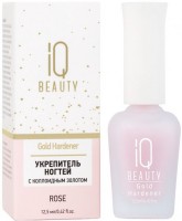 IQ Beauty Gold Hardener (Укрепитель с коллоидным золотом для ослабленных и ломких ногтей), 12,5 мл