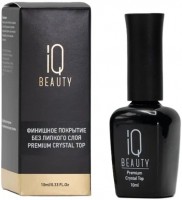 IQ Beauty Premium Crystal Top (Финишное покрытие для гель-лака каучуковое без липкого слоя глянцевое)