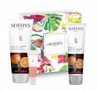 Sothys Lip balm + Perfection skin Cleanser + Shower lotion "Orange-Goji Berries"(Подарочный набор "Ягоды Годжи-Апельсин")