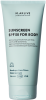 M.Aklive Sunscreens SPF50 for body (Солнцезащитный крем для тела SPF50), 200 мл